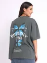 Be The Change Printed Oversized T-shirt for Women