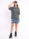 Be The Change Printed Oversized T-shirt for Women