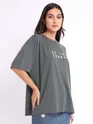 Be The Change Printed Oversized T-shirt for Women