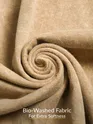 Beige Acid Wash Oversized T-Shirt for Men