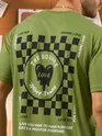 Beyoung Printed Green Oversized T-shirts for Men