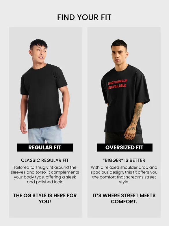 Black Emotionally Unavailable Oversized T-Shirt