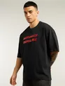 Black Emotionally Unavailable Oversized T-Shirt