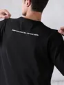 Black Flap Pocket Oversized T-shirt for Men