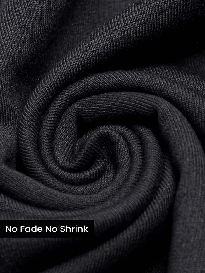 Black Plain Oversized T-shirt for Men