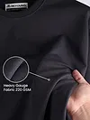 Black Plain Oversized T-shirt for Men