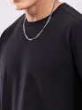 Black Plain Oversized T-shirt for Men