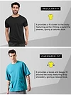 Aqua Blue Oversized T-shirt for Men