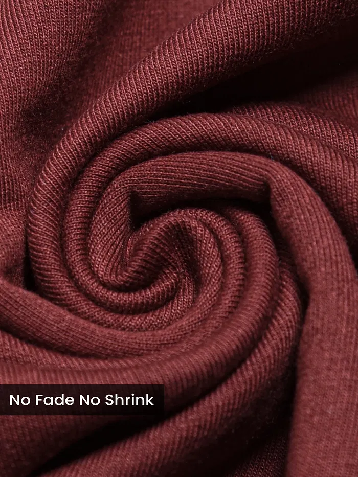 Brick Brown Plain Oversized T-shirt for Men