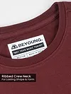 Brick Brown Plain Oversized T-shirt for Men