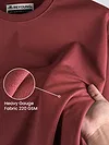 Brick Brown Plain Oversized T-shirt for Men