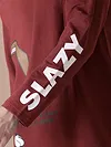 Brown Printed Full Sleeve Oversized T-shirt for Men