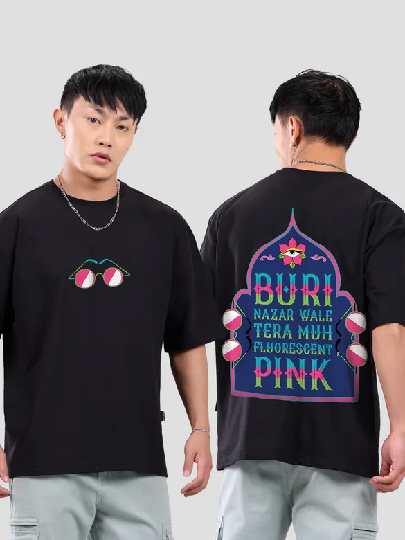 Buri Nazar Printed Oversized T-shirt for Men