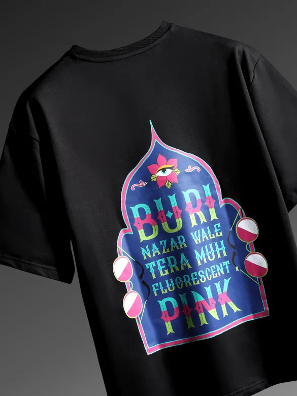 Buri Nazar Printed Oversized T-shirt for Men