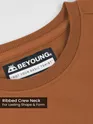 Camel Brown Plain Oversized T-Shirt