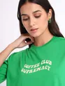 Coffee Club Supremacy Printed Oversized T-shirt for Women