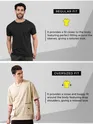 Cream Utility Oversized T-shirt for Men