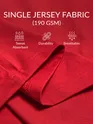 Echosdsa Printed Red Oversized T-shirt for Men