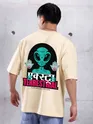 Extra Terrestrial Printed Oversized T-shirt for Men
