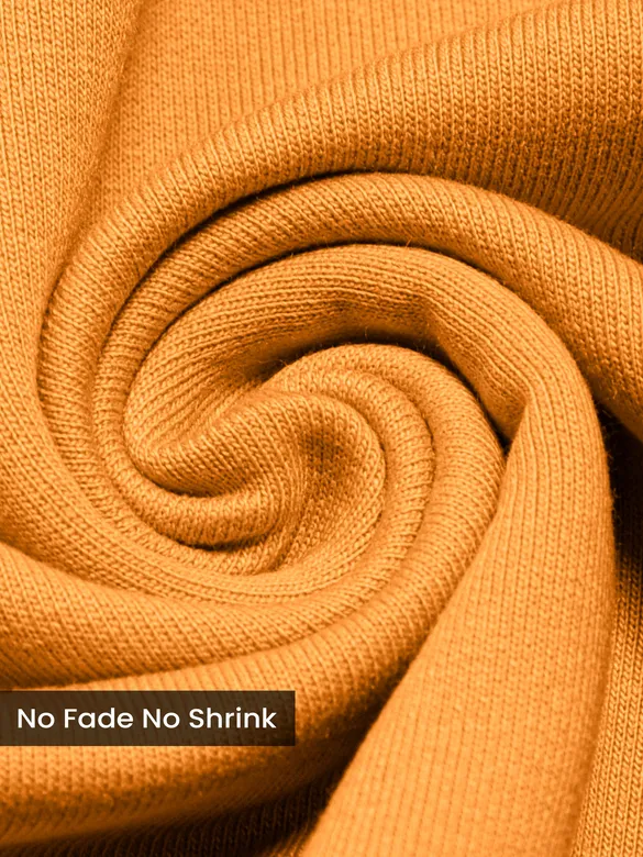 Flame Orange Plain Oversized T-shirt for Men