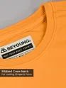Flame Orange Plain Oversized T-shirt for Men