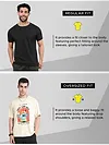 Free Your Mind Printed Oversized T-shirt for Men