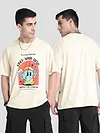 Free Your Mind Printed Oversized T-shirt for Men