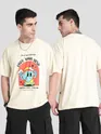 Free Your Mind Printed Oversized T-shirt for Men