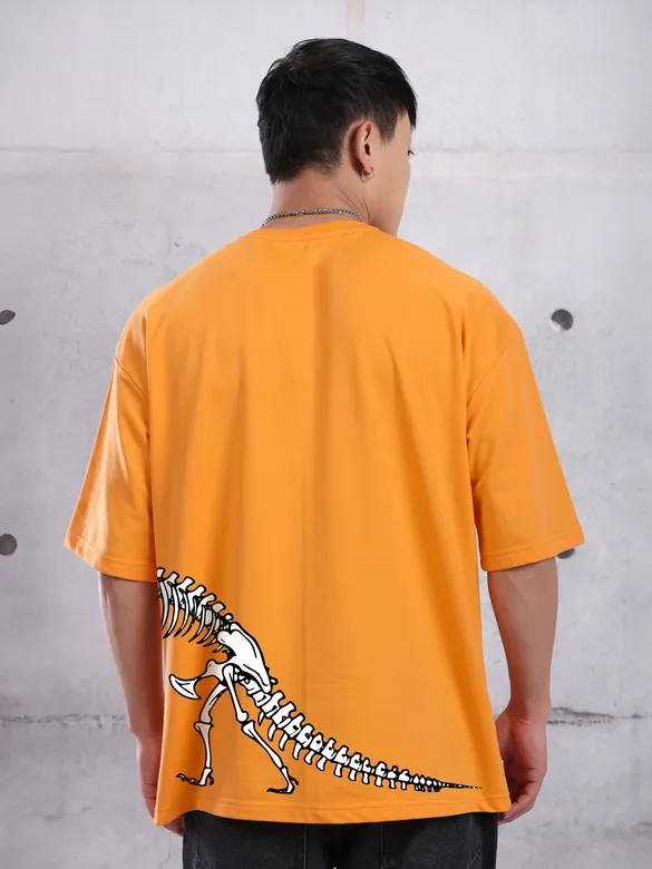 G.O.A.T Printed Oversized T-Shirt For Men