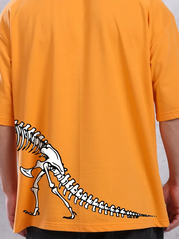G.O.A.T Printed Oversized T-Shirt For Men