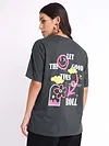 Good Times Printed Oversized T-shirt for Women