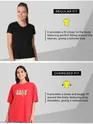 Happy Printed Oversized T-shirt for Women