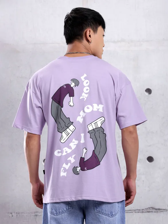 I Can Fly Printed Oversized T-shirt for Men