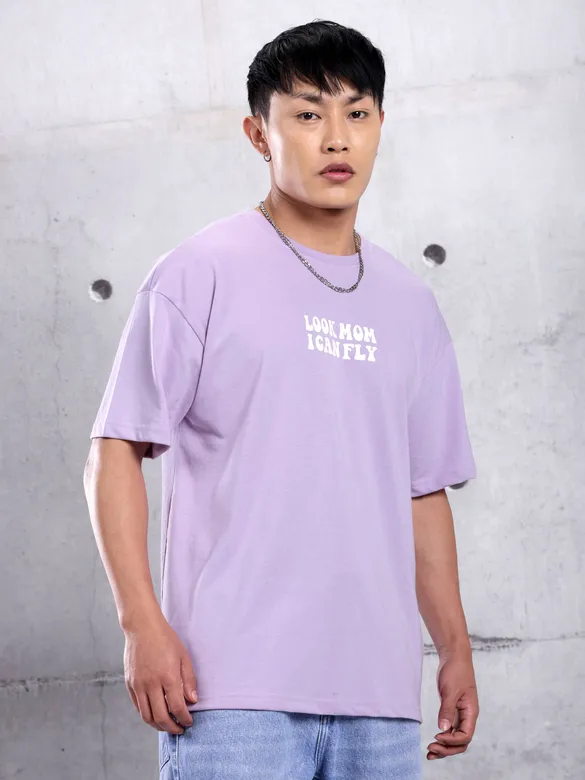 I Can Fly Printed Oversized T-shirt for Men