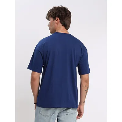 Illusional Thoughts Printed Oversized T-shirt for Men