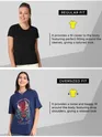 Illusional Thoughts Printed Oversized T-shirt for Women