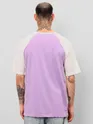 Lavender Raglan Oversized T-shirt for Men