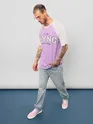 Lavender Raglan Oversized T-shirt for Men