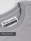 Light Grey Plain Oversized T-shirt for Men