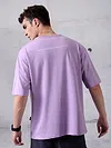 Lilac Flap Pocket Oversized T-shirt for Men