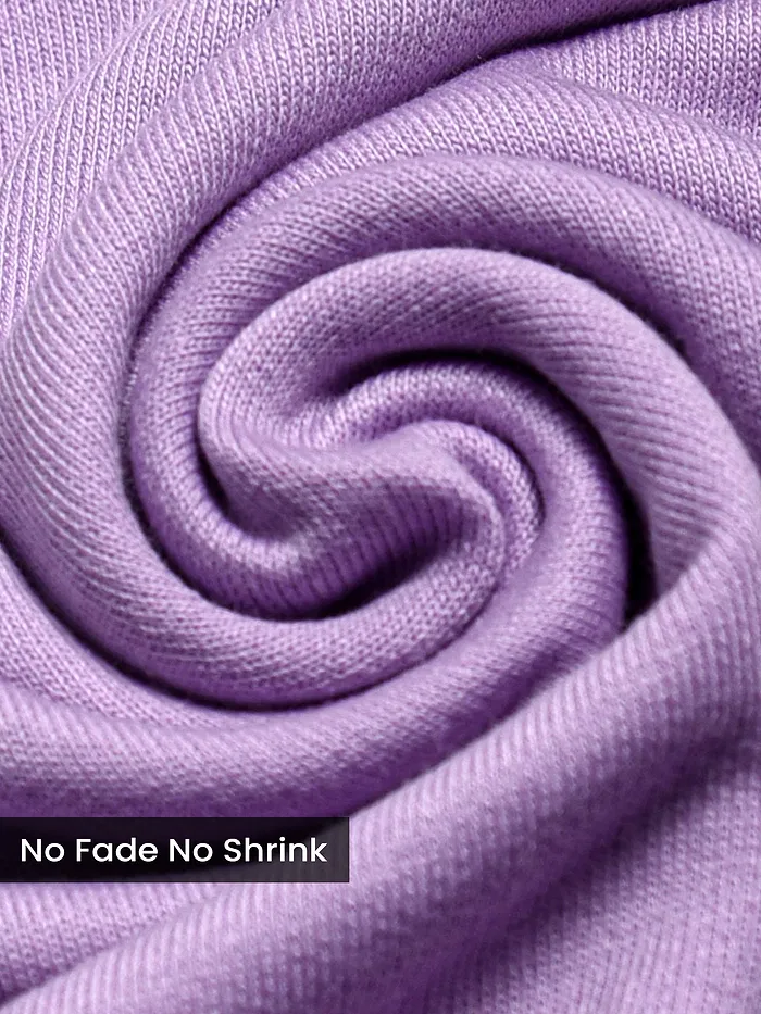 Lilac Plain Oversized T-shirt for Men