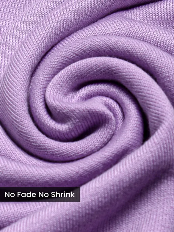 Lilac Plain Oversized T-shirt for Men