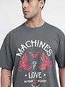 Machines of Love Printed Oversized T-shirt for Men