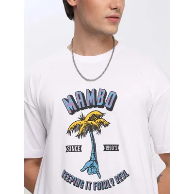Mambo Printed Oversized T-shirt for Men