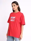 Monday Printed Oversized T-shirt for Women