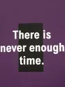 Motivational Violet Printed Oversized T-shirt for men