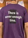 Motivational Violet Printed Oversized T-shirt for men