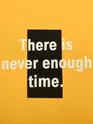 Motivational Yellow Printed Oversized T-shirt for men