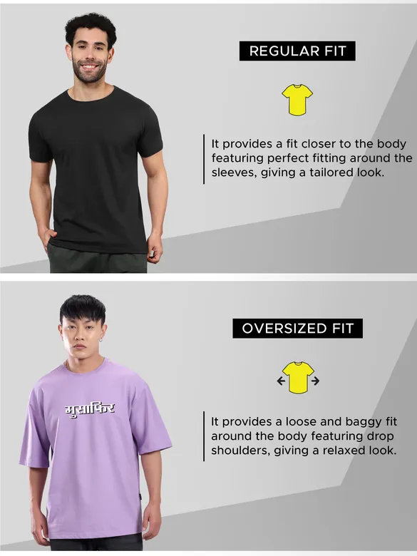 Musafir Printed Oversized T-shirt for Men