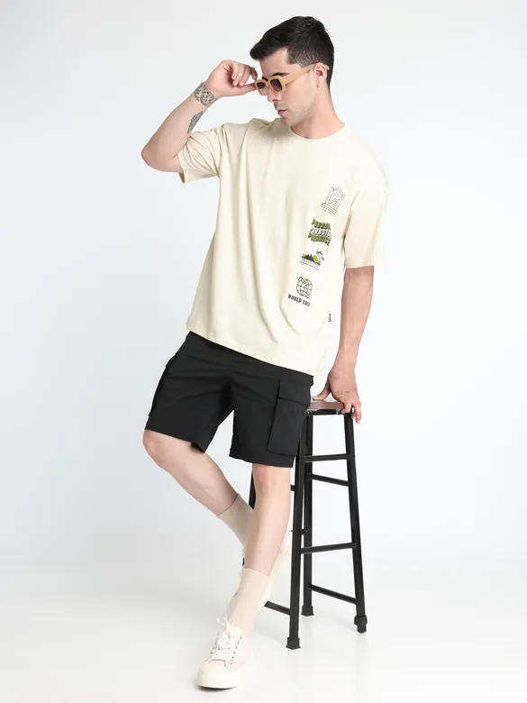 Paradise Printed Oversized T-shirt for Men